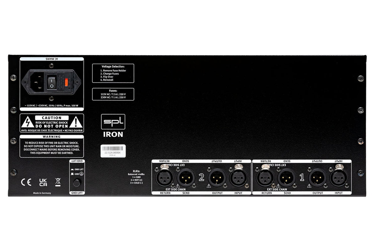 SPL IRON Tube Mastering Compressor v2 - All Black