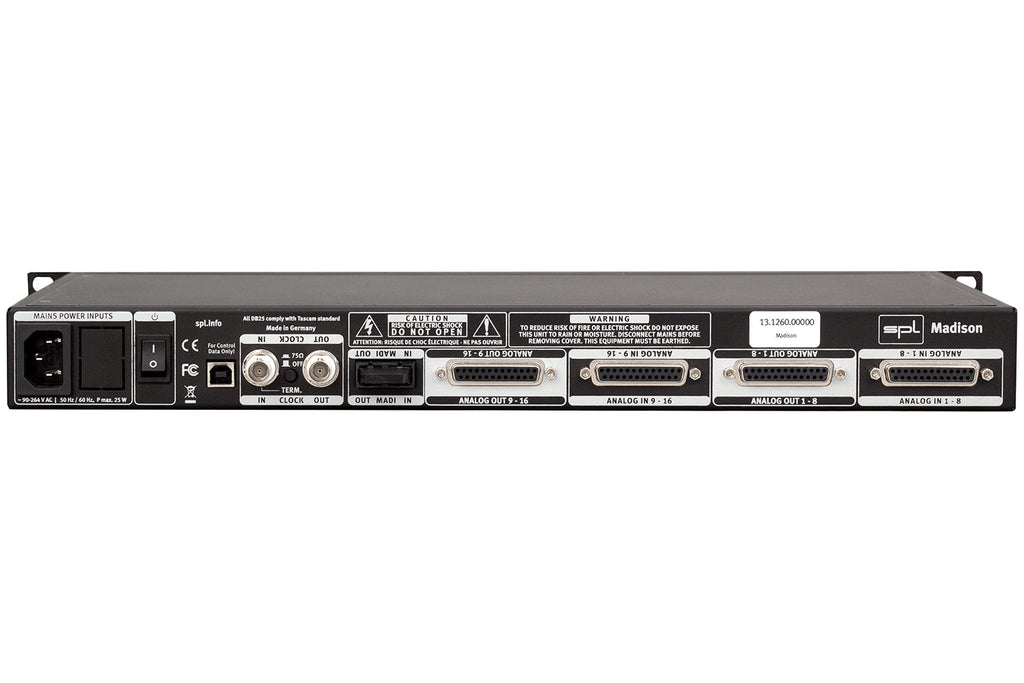 SPL Madison 16-Channel AD/DA Converter and MADI Interface