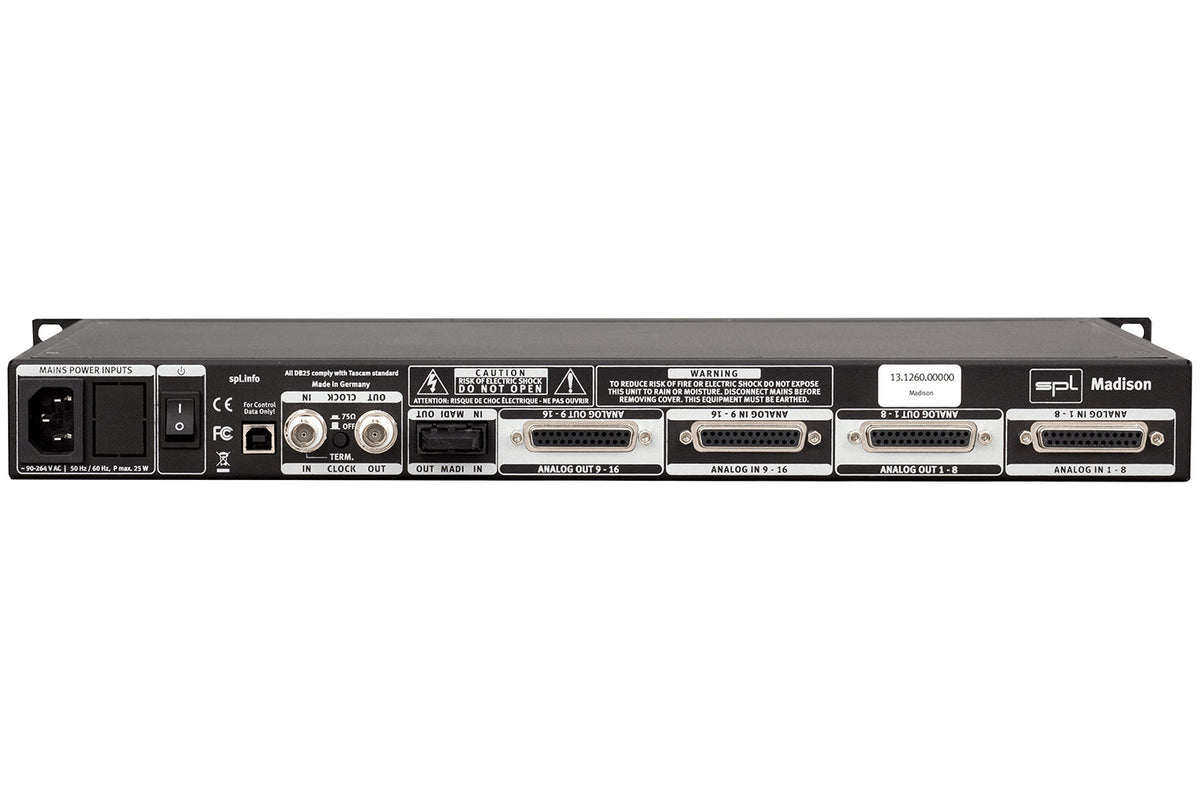 SPL Madison 16-Channel AD/DA Converter and MADI Interface