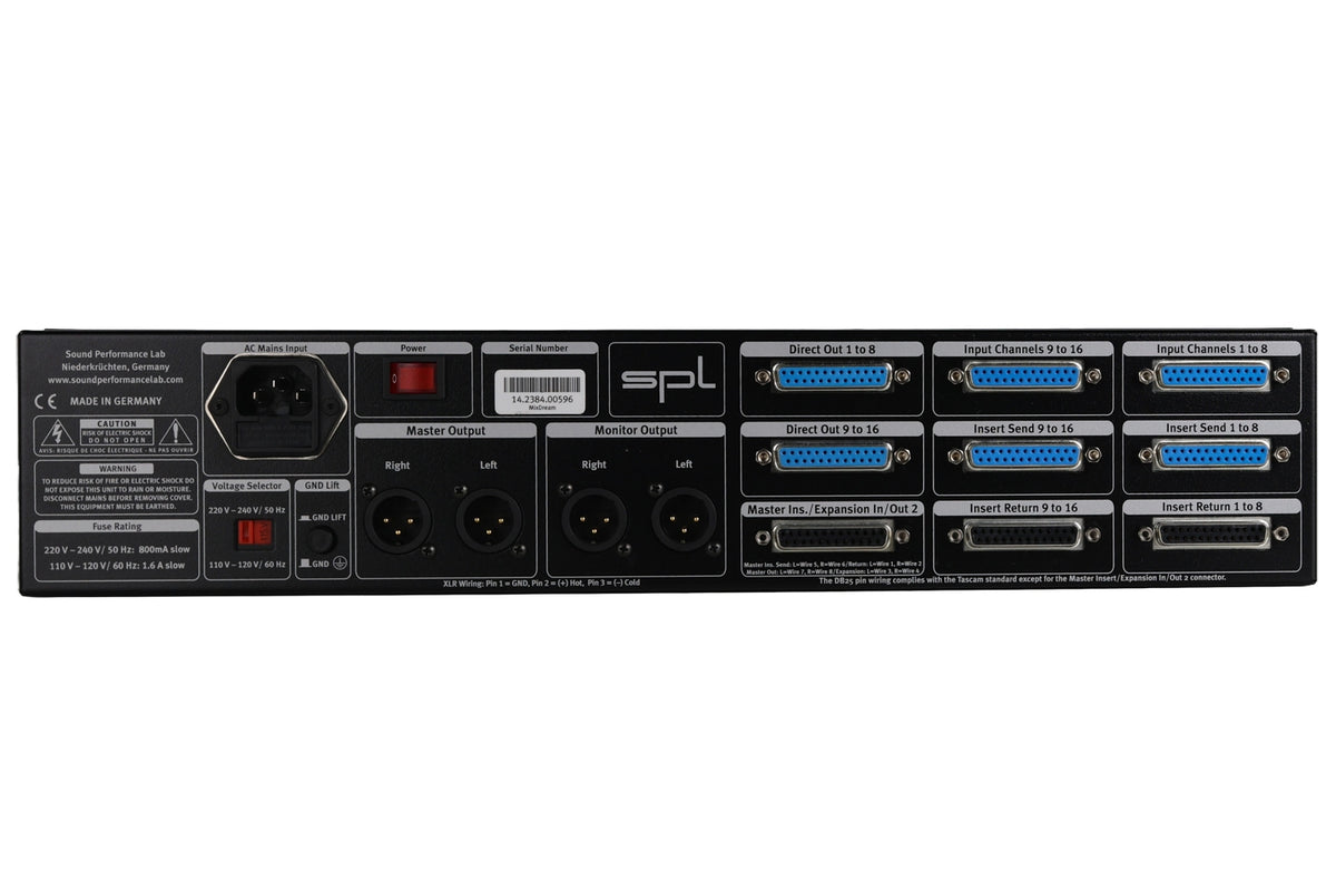 SPL MixDream 16-in-2 Summing Mixer #14.2384.00596 (Used)