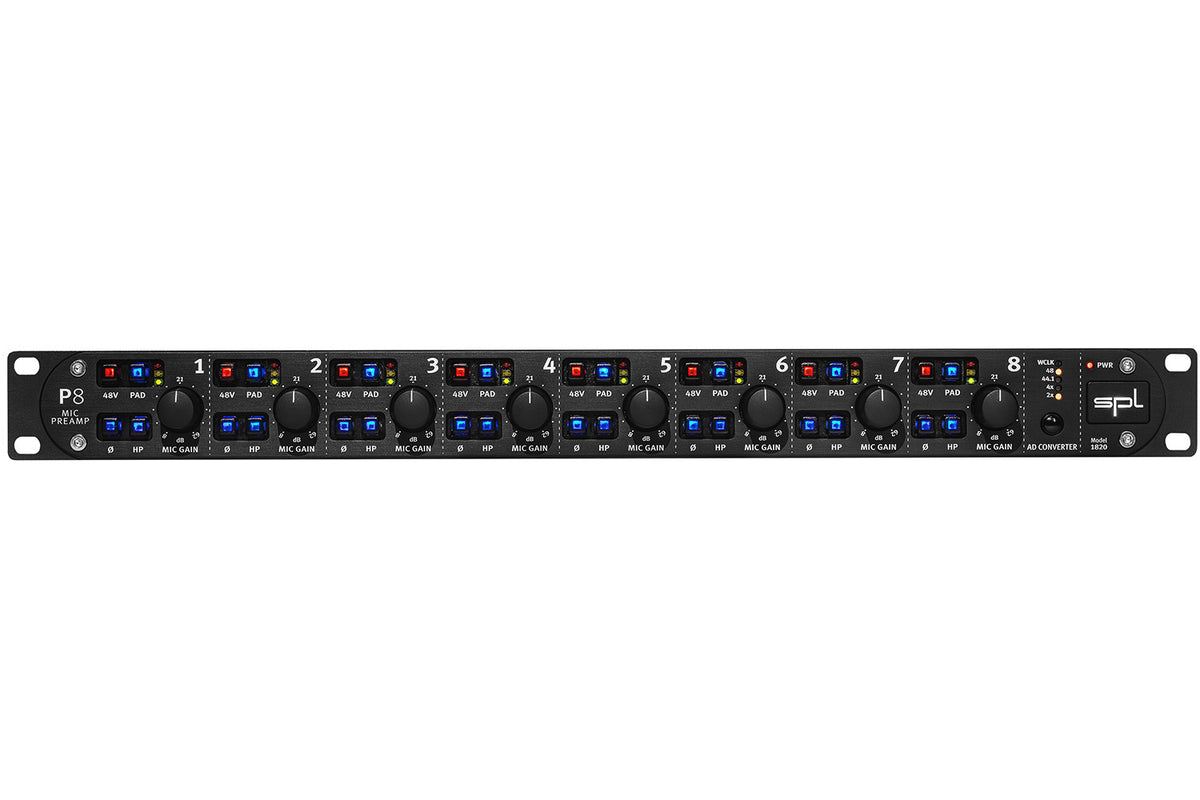 SPL Audio P8 8-Channel Microphone Preamplifier