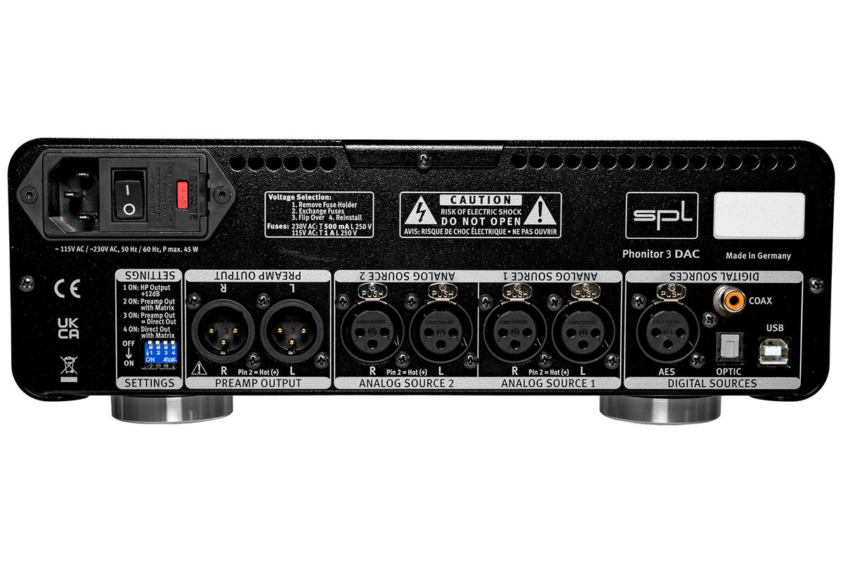 SPL Phonitor 3 DAC Headphone Amp and Monitoring Controller