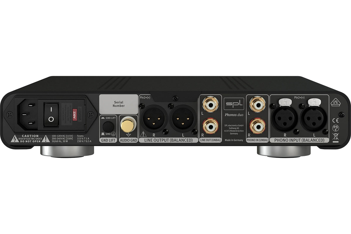 SPL Phonos duo Phono RIAA Preamplifier for Pro Audio and Hi-Fi - Black