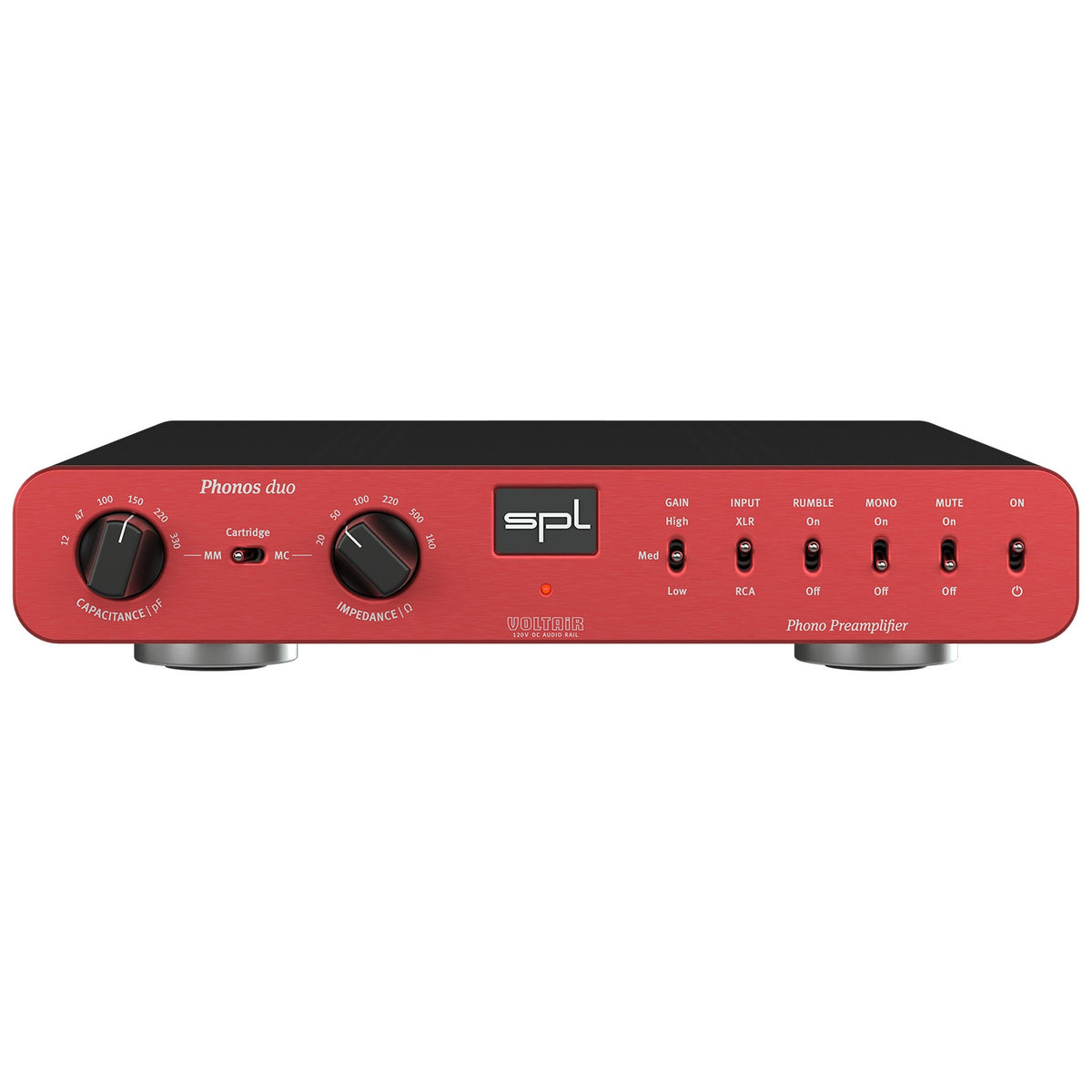 SPL Phonos duo Phono RIAA Preamplifier for Pro Audio and Hi-Fi - Red