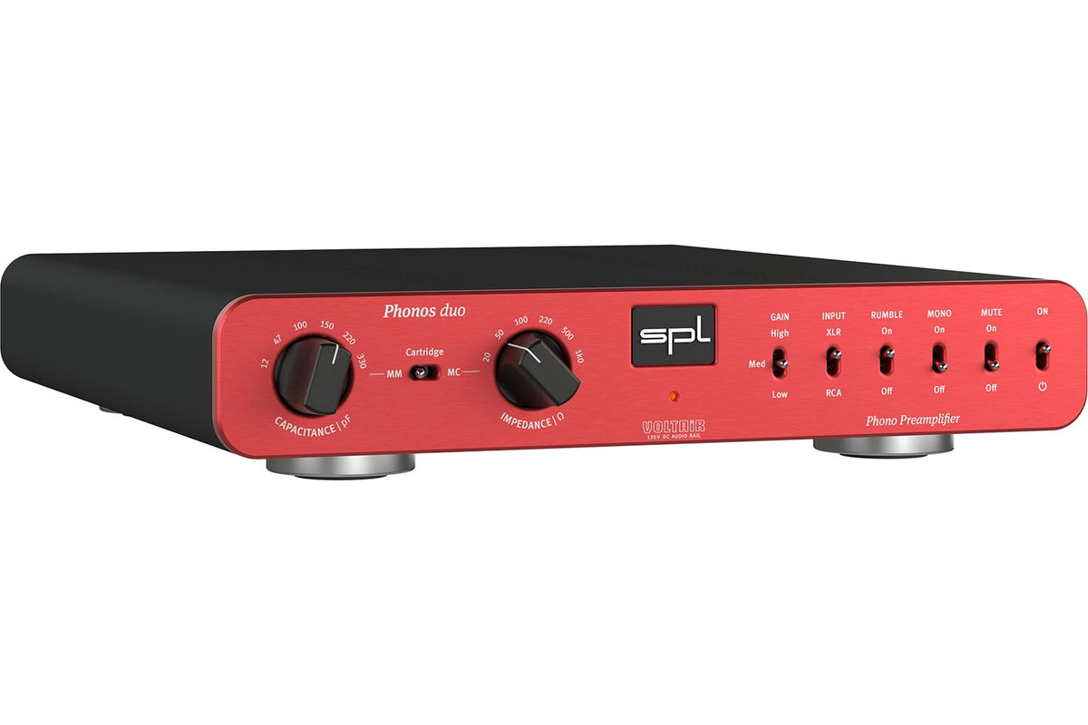 SPL Phonos duo Phono RIAA Preamplifier for Pro Audio and Hi-Fi - Red