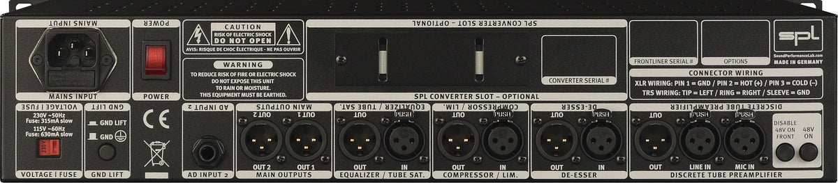 SPL Frontliner Channel Strip/Processing Unit
