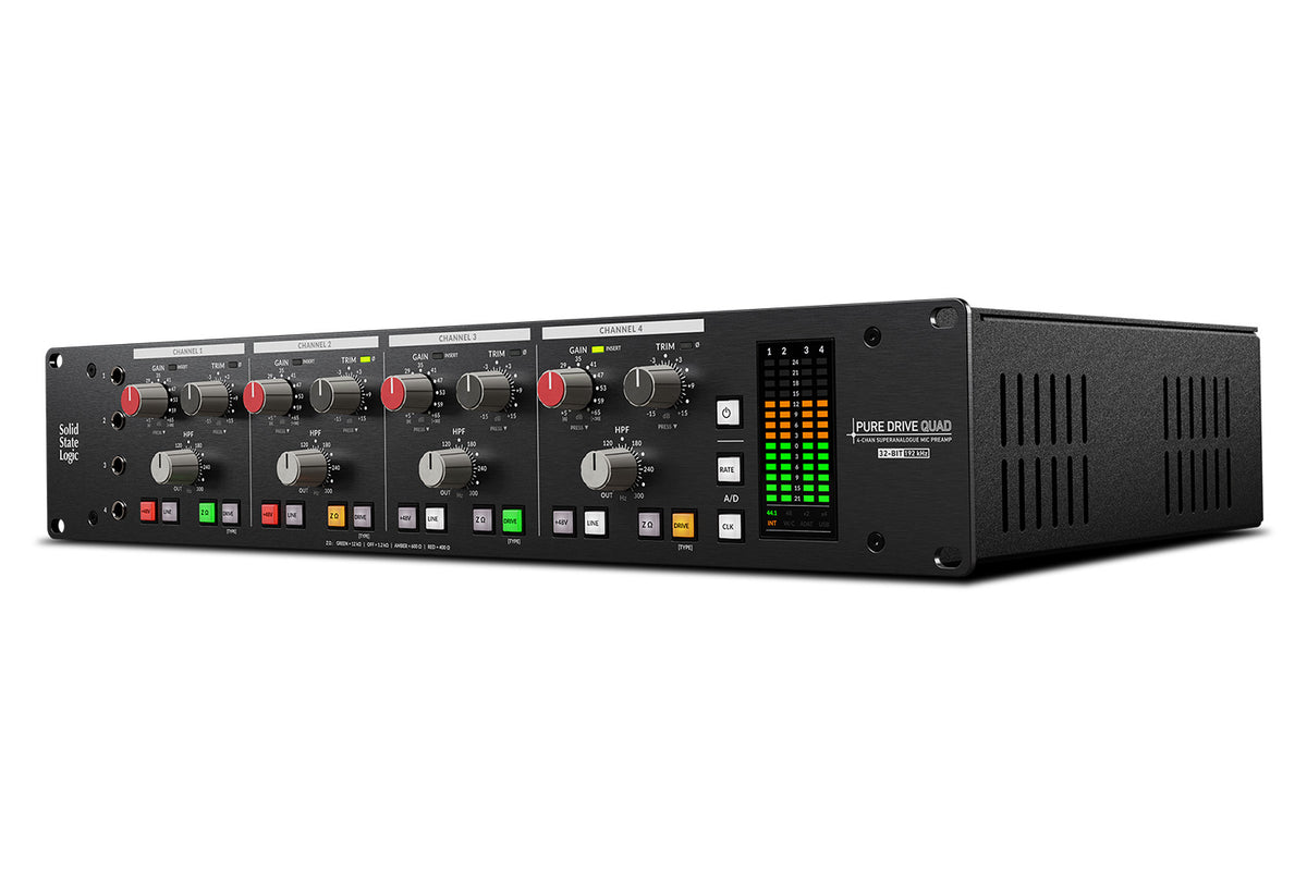 SSL PureDrive QUAD 4-Channel Microphone Preamp