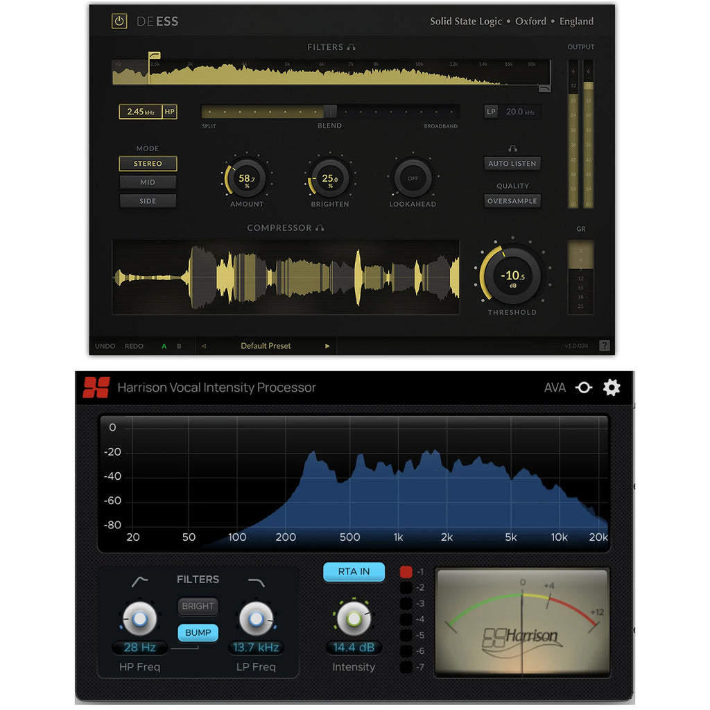 SSL Spring Bundle with SSL DeEss and Harrison Vocal Intensity Processor  - Electronic Delivery