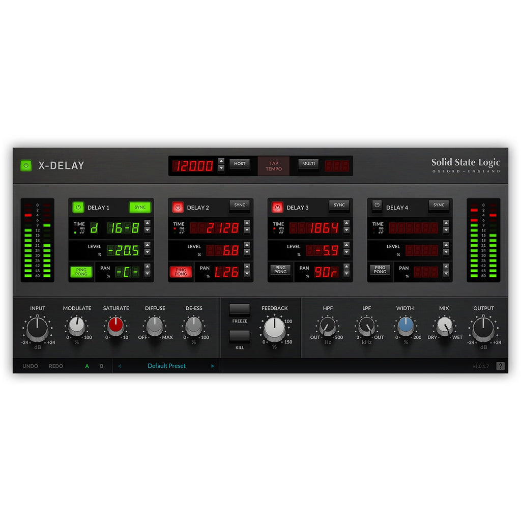 SSL X-Delay Vintage Digital Delay Plug-In - Electronic Delivery
