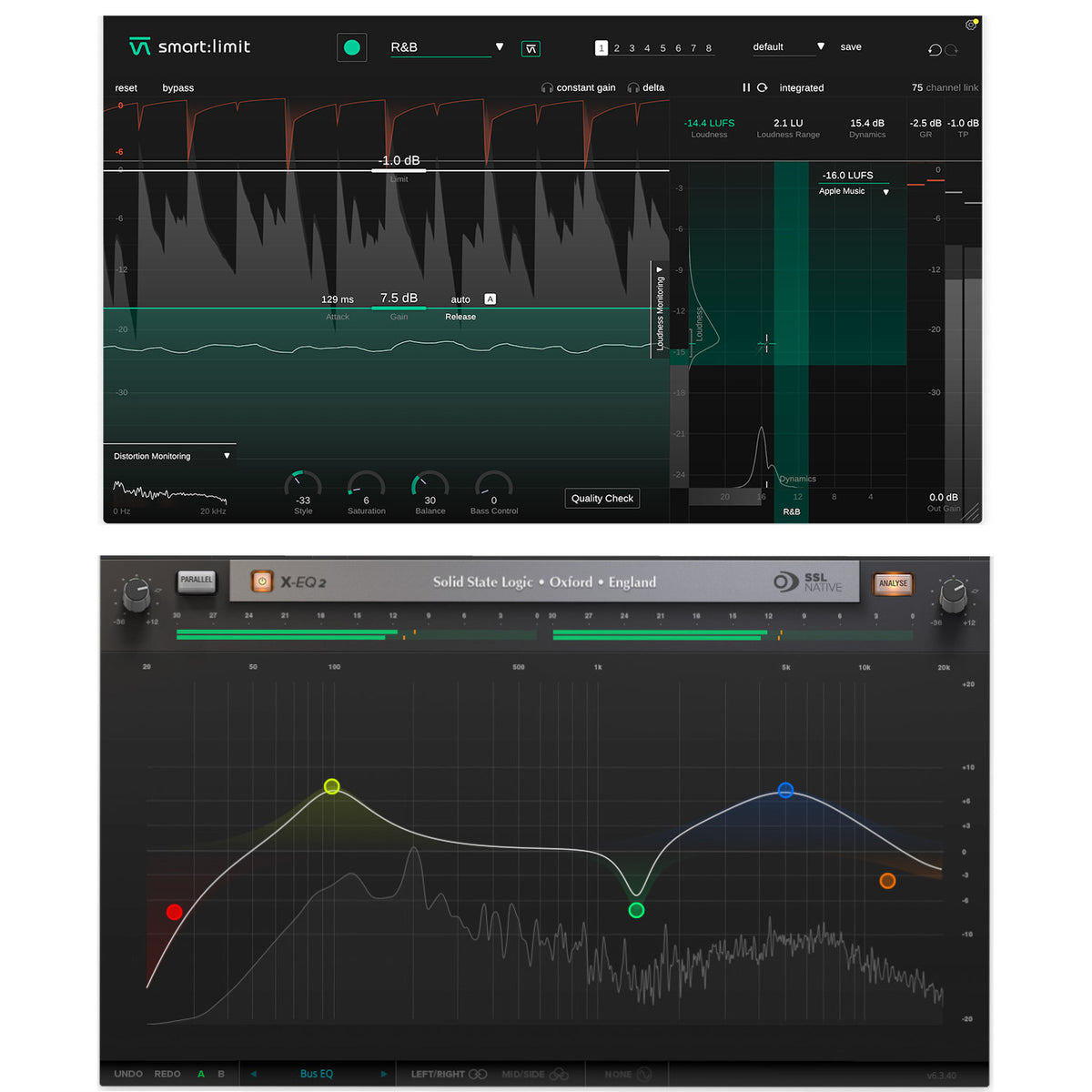 SSL X-EQ 2 + Sonible smart:limit Plug-in Bundle - Electronic Delivery