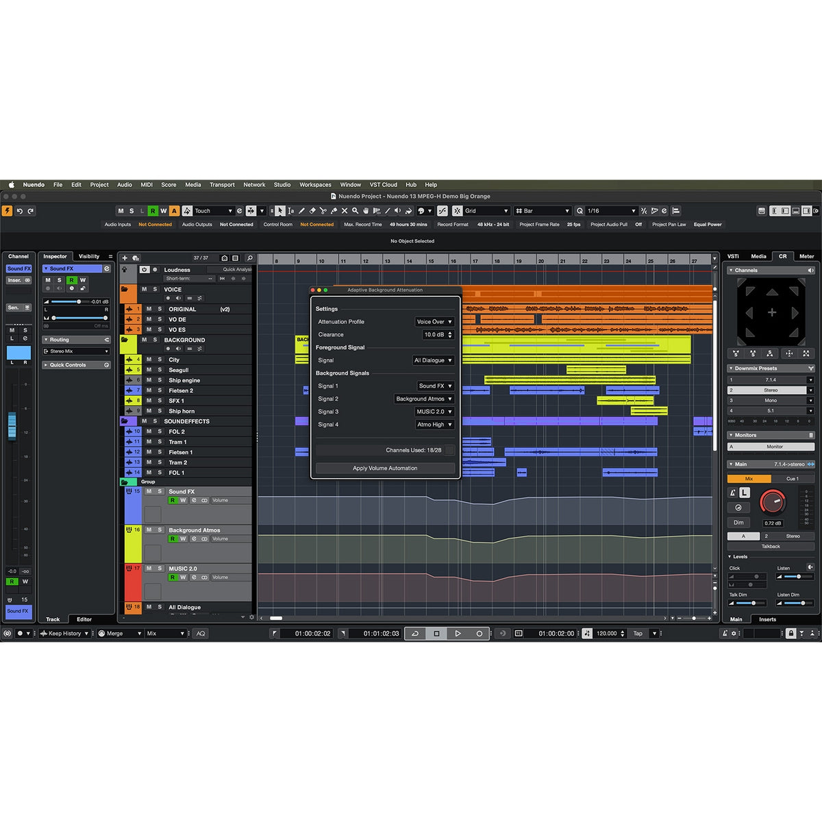 Steinberg Nuendo 14 Audio Production Software 1-Year Subscription - Electronic Delivery
