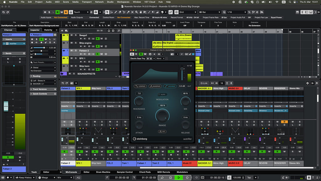 Steinberg Nuendo 14 Audio Production Software Update from 13 - Electronic Delivery