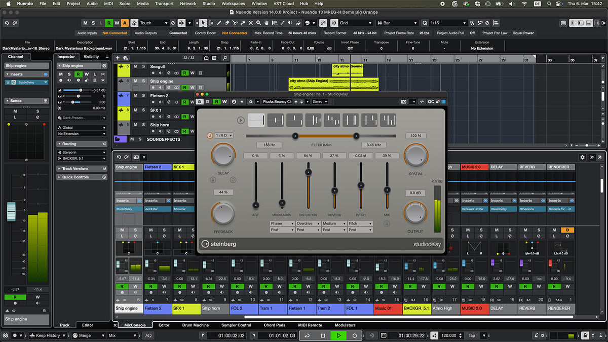 Steinberg Nuendo 14 Audio Production Software Update from 13 - Electronic Delivery