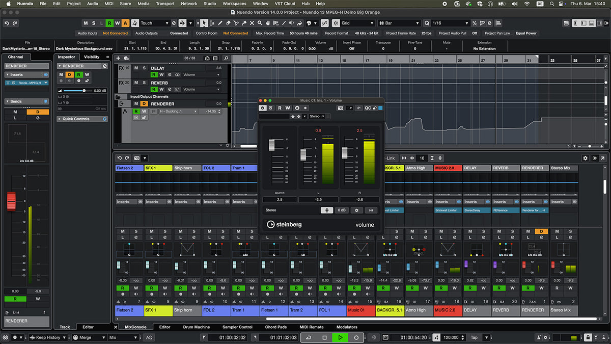 Steinberg Nuendo 14 Audio Production Software - Electronic Delivery