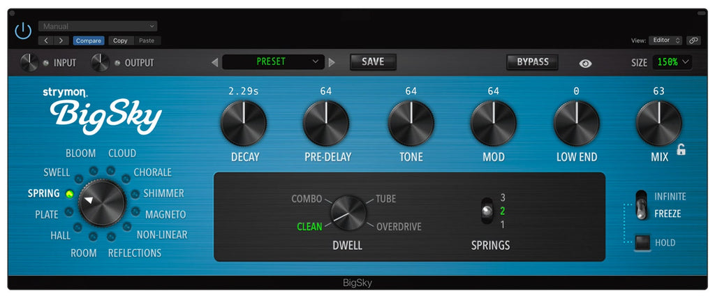 Strymon BigSky Multidimensional Reverb Workstation Plug-in