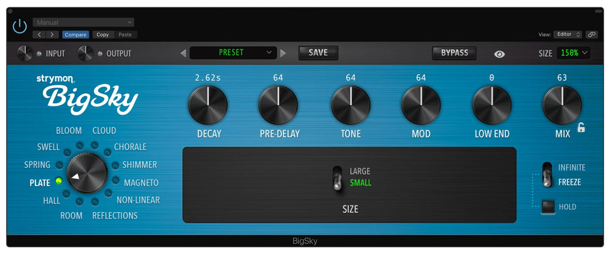 Strymon BigSky Multidimensional Reverb Workstation Plug-in