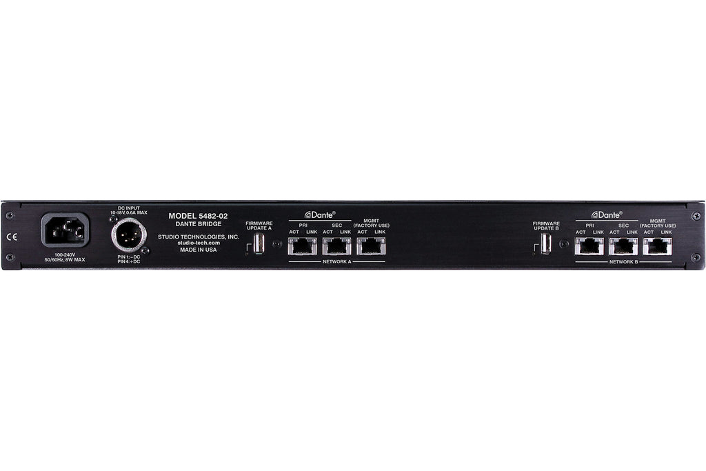 Studio Technologies Model 5482-02 IP Audio Dante Bridge