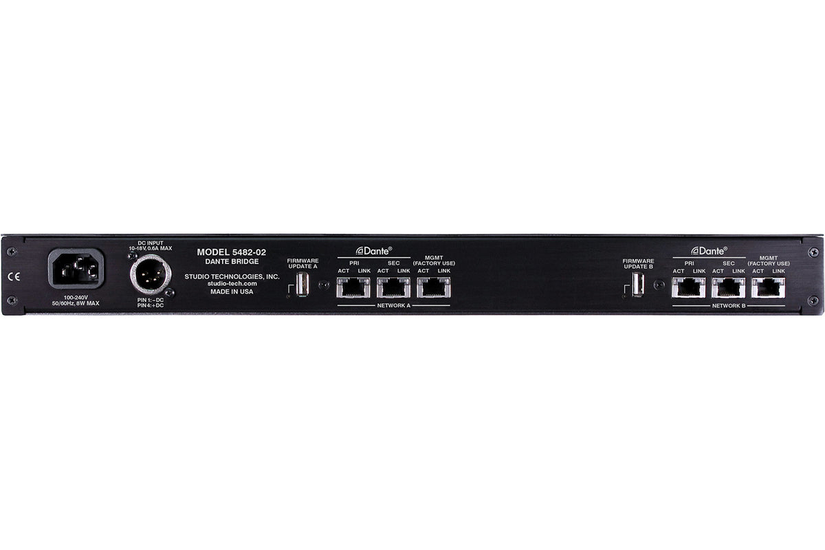 Studio Technologies Model 5482-02 IP Audio Dante Bridge