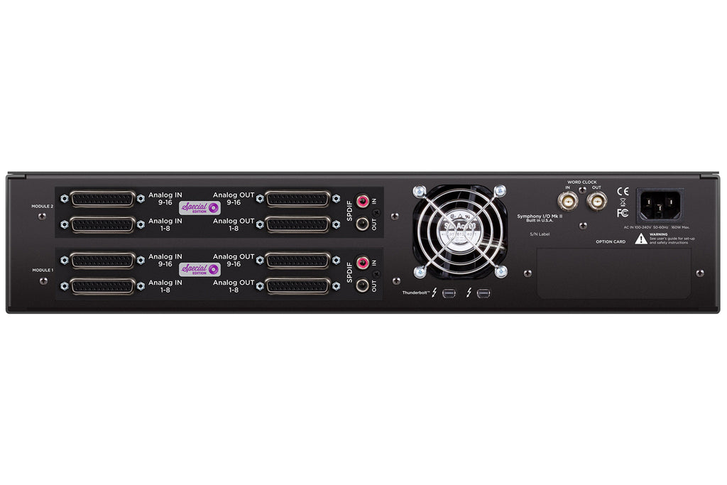 Apogee Symphony I/O MKII Thunderbolt Interface with Special Edition 32x32 Analog I/O