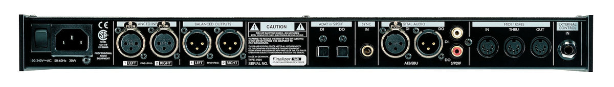 TC Electronic Finalizer 96K Studio Mastering Processor