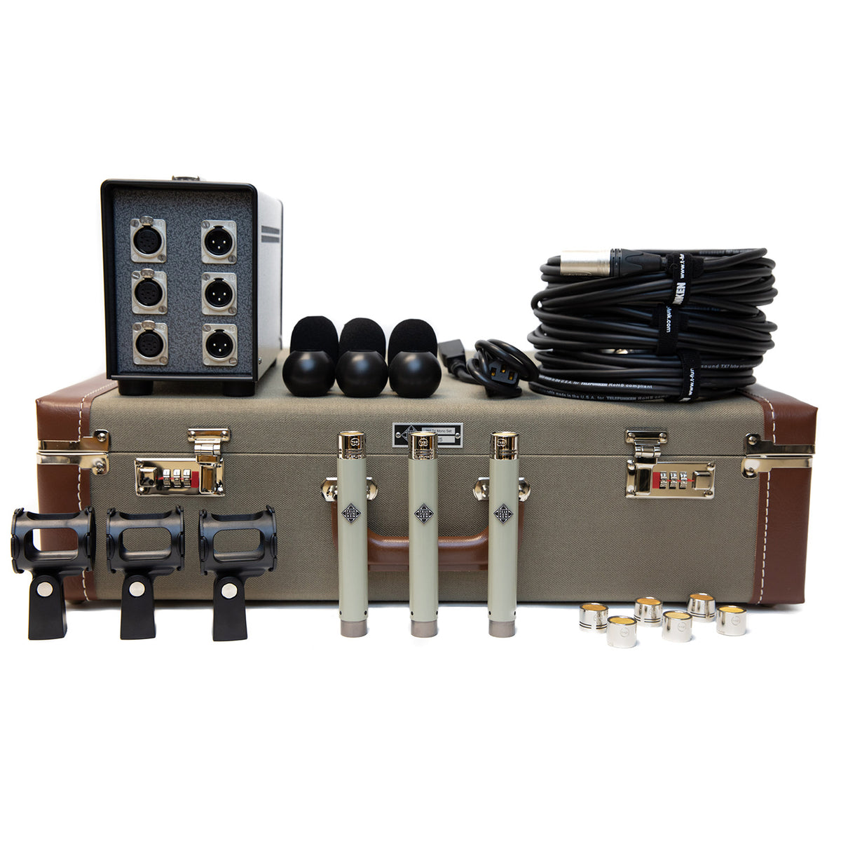 Telefunken ELA M 260 Tube Condenser Microphone Tri-Mono Set