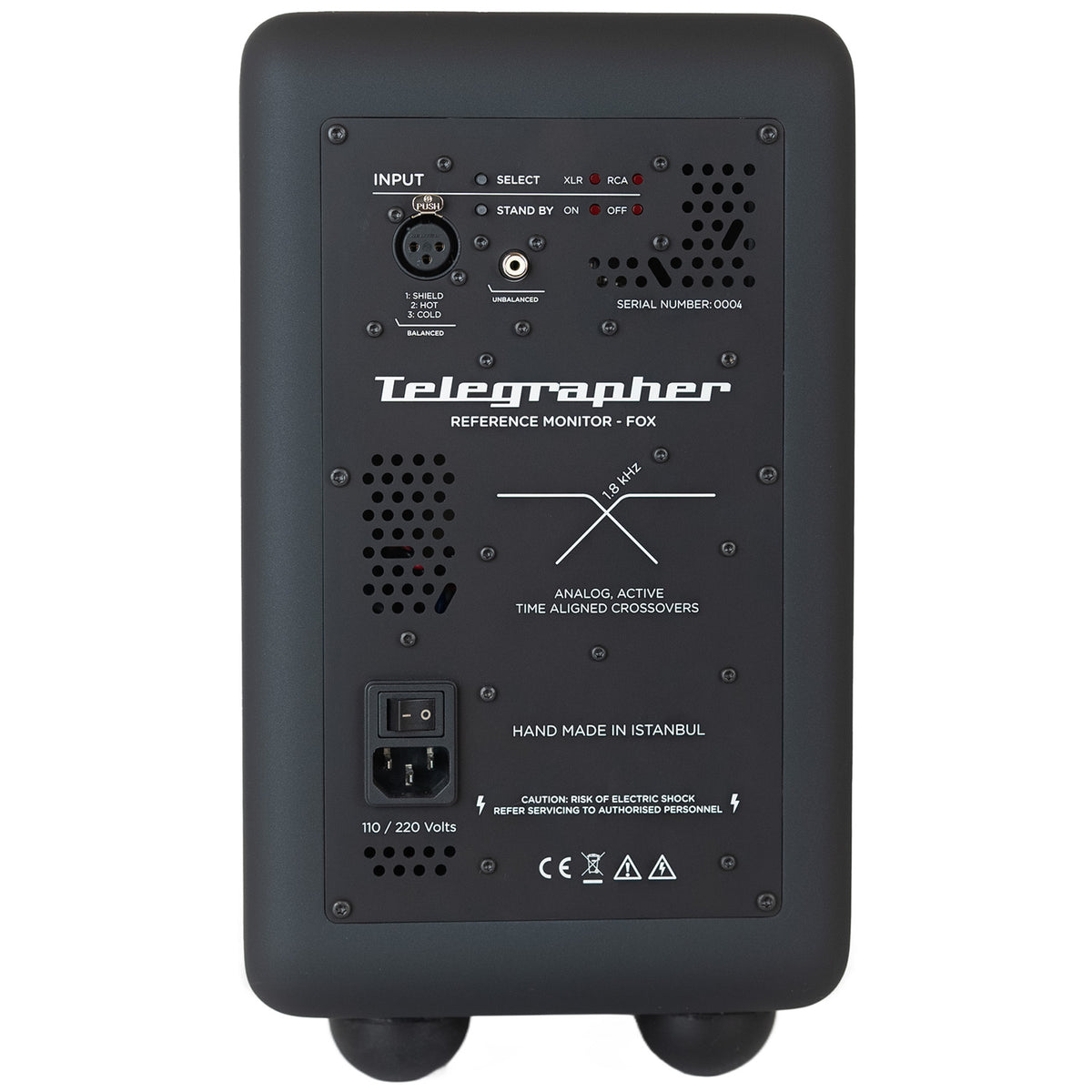 Telegrapher Loudspeakers FOX 2-Way Active Studio Monitors - Pair, Telegrapher Gray