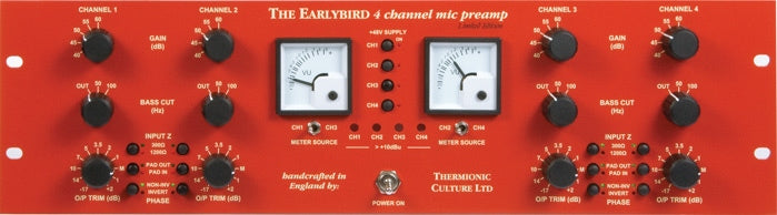 Thermionic Culture Earlybird 4 Four-Channel Mic Preamp