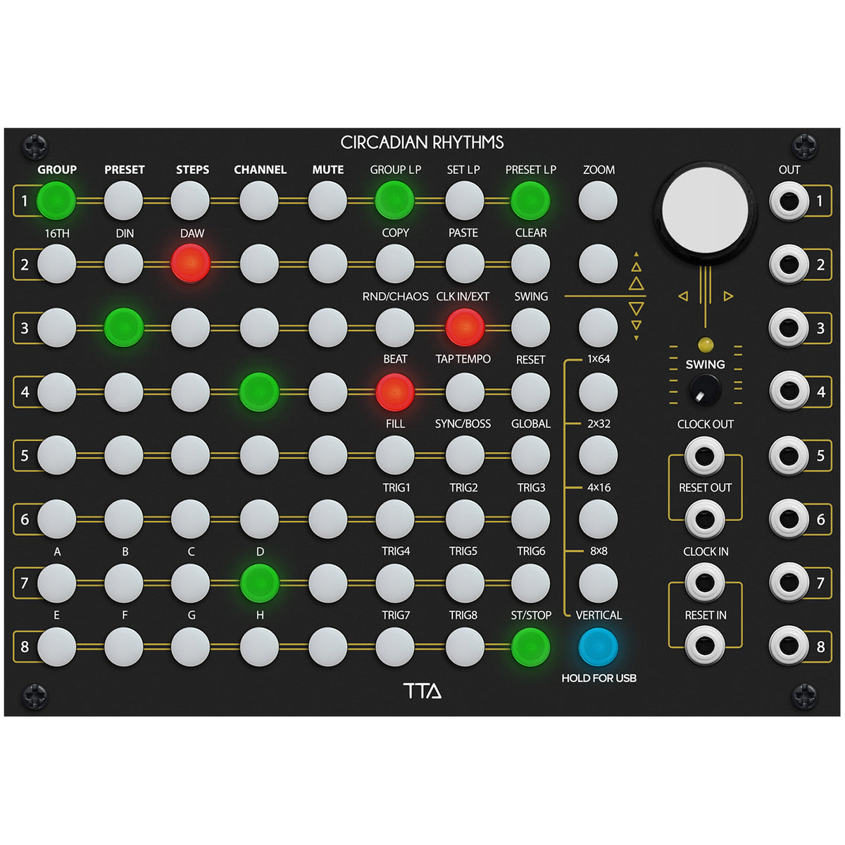 Tiptop Audio Circadian Rhythms Grid Sequencer Module - Black – Vintage King
