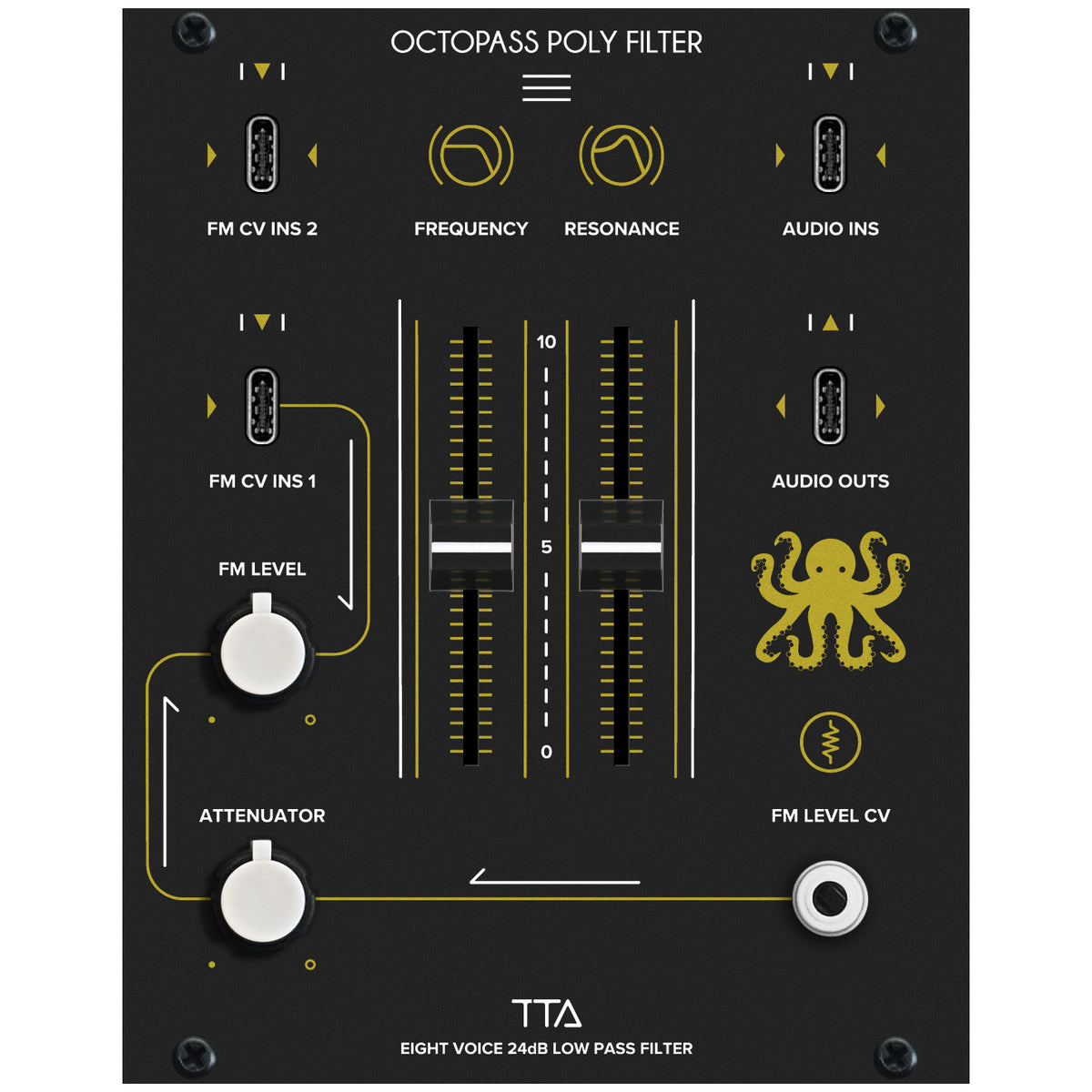 Tiptop Audio Octopass 8-Voice Low Pass Filter Module