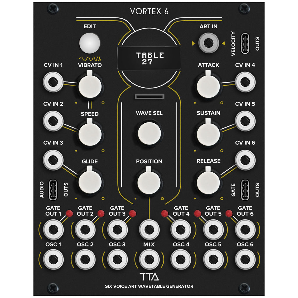 Tiptop Audio VORTEX 6 6-Voice Wavetable Oscillator Module