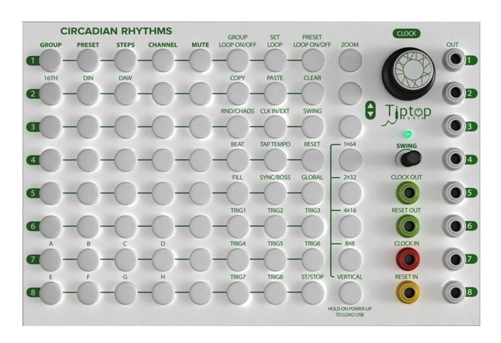 Tiptop Audio Circadian Rhythms Grid Sequencer Module - Silver