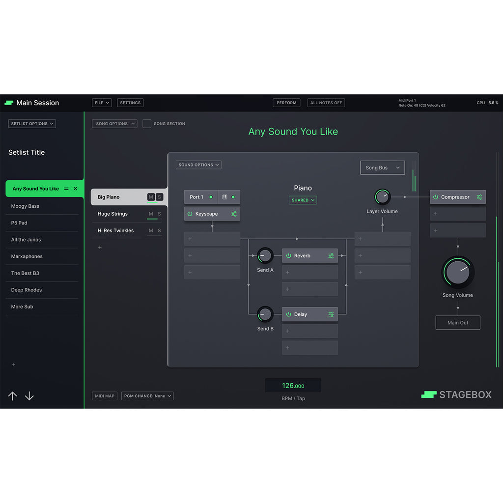 Tracktion StageBox Live Performance Tool - Electronic Delivery