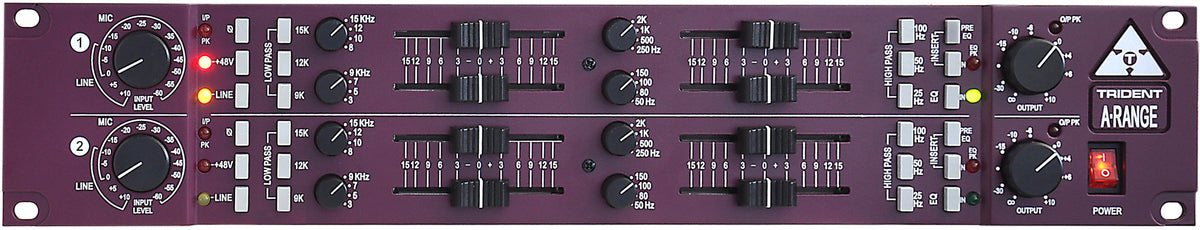 Trident A-Range Dual-Channel Microphone Preamp/EQ