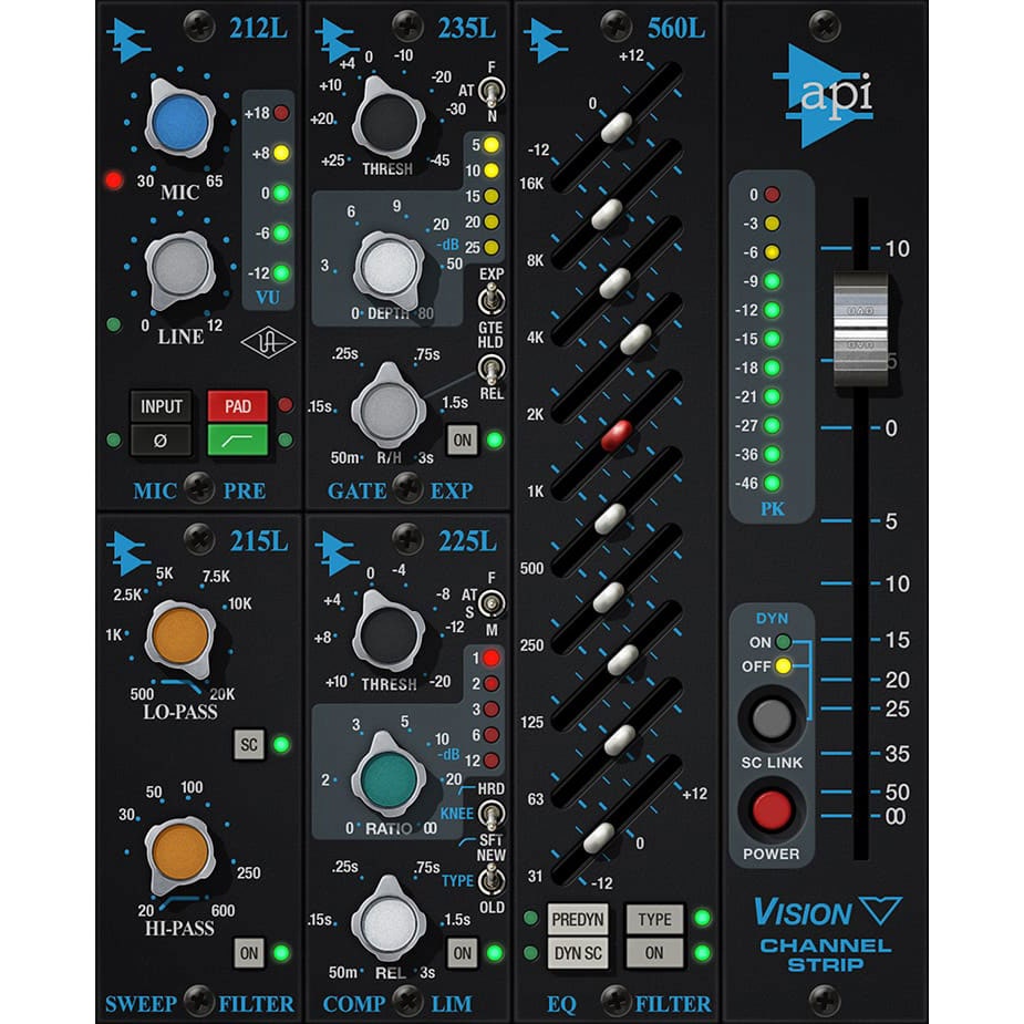 Universal Audio API Vision Channel Strip - Elec Del