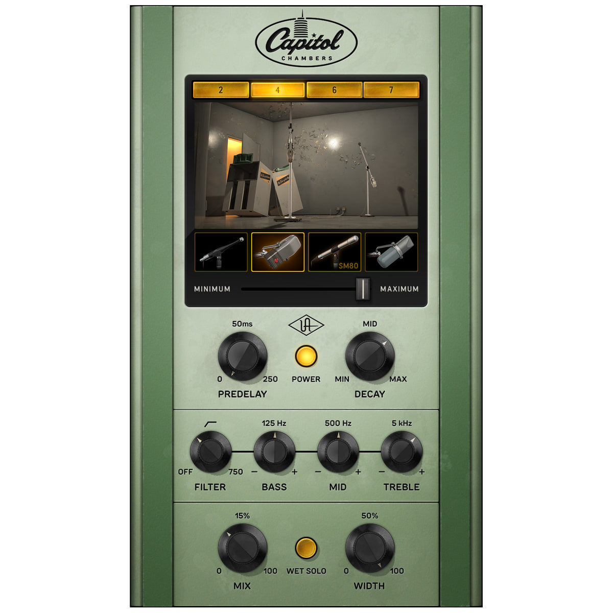 Universal Audio UAD Capitol Chambers Reverb/Echo Plug-In - Elec Del