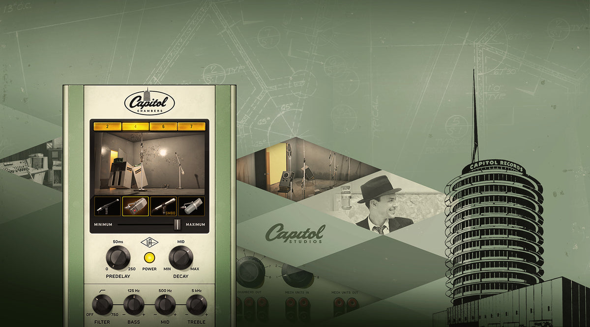 Universal Audio UAD Capitol Chambers Reverb/Echo Plug-In - Elec Del