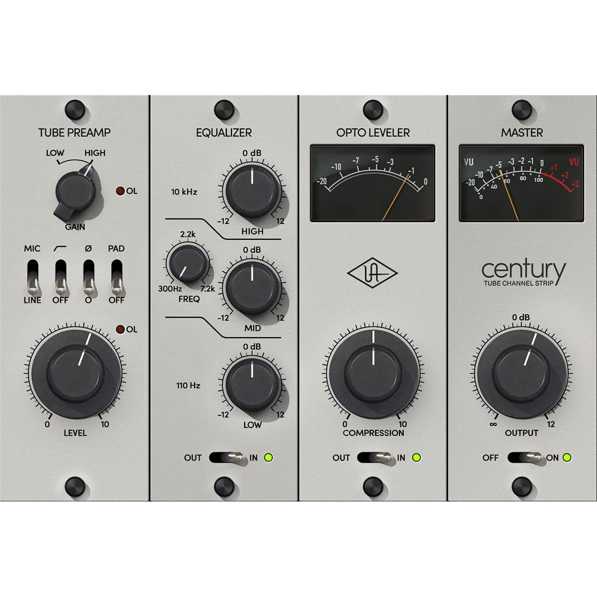 Universal Audio UAD Century Tube Channel Strip - Electronic Delivery