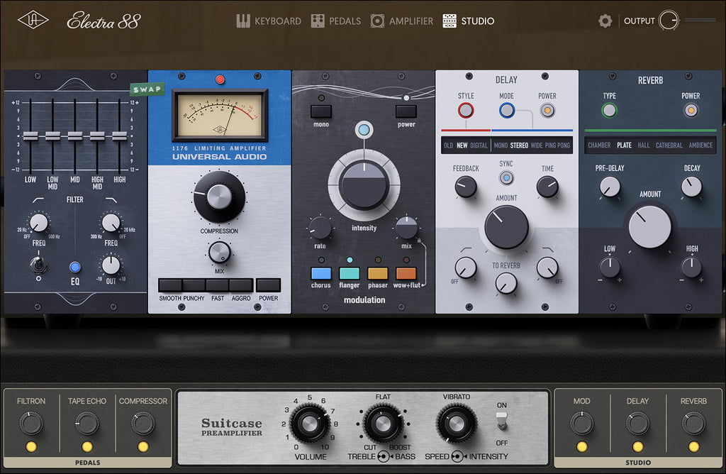 Universal Audio Electra 88 Vintage Keyboard Studio - Elec Del