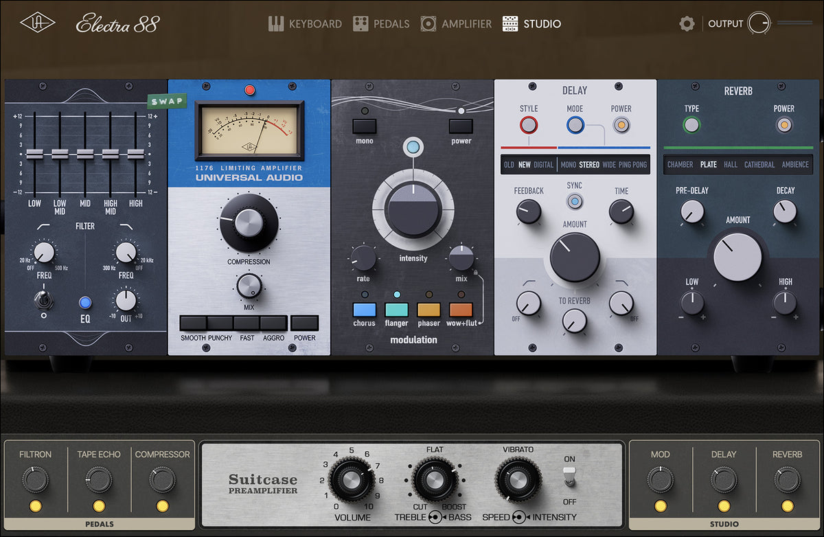 Universal Audio Electra 88 Vintage Keyboard Studio - Elec Del