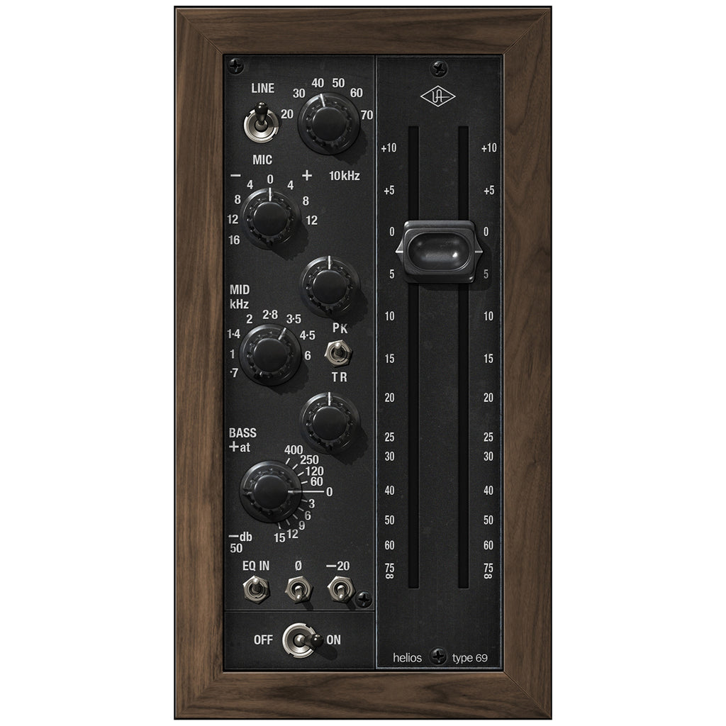 Universal Audio UAD Helios Type 69 Preamp and EQ Collection Plug-in - Elec Del