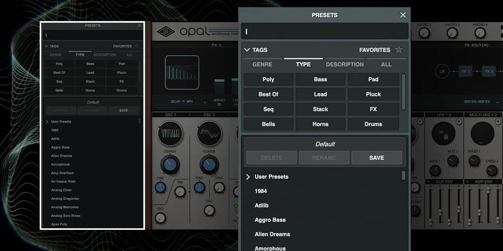 Universal Audio Opal Morphing Synth - Elec Del