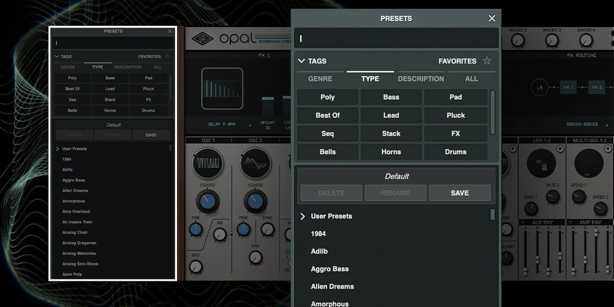 Universal Audio Opal Morphing Synth - Elec Del