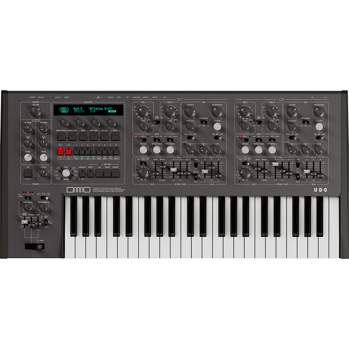 UDO Audio DMNO 8-Voice Polyphonic Keyboard Synthesizer - Black