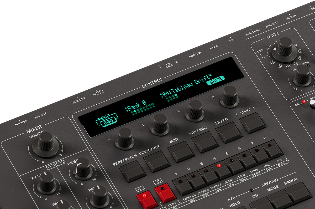 UDO Audio DMNO 8-Voice Polyphonic Keyboard Synthesizer - Black