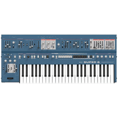 UDO Audio Super 6 Polyphonic Analog Synthesizer - Blue