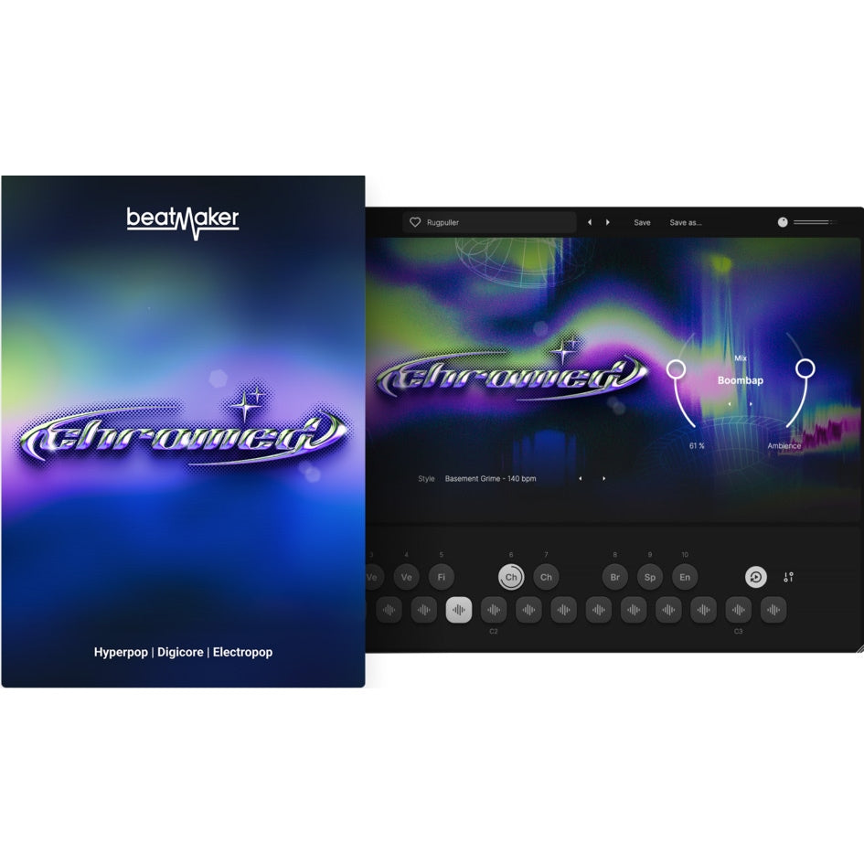 UJAM Beatmaker 3 CHROMED Hyperpop Drum Machine Virtual Instrument - Electronic Delivery