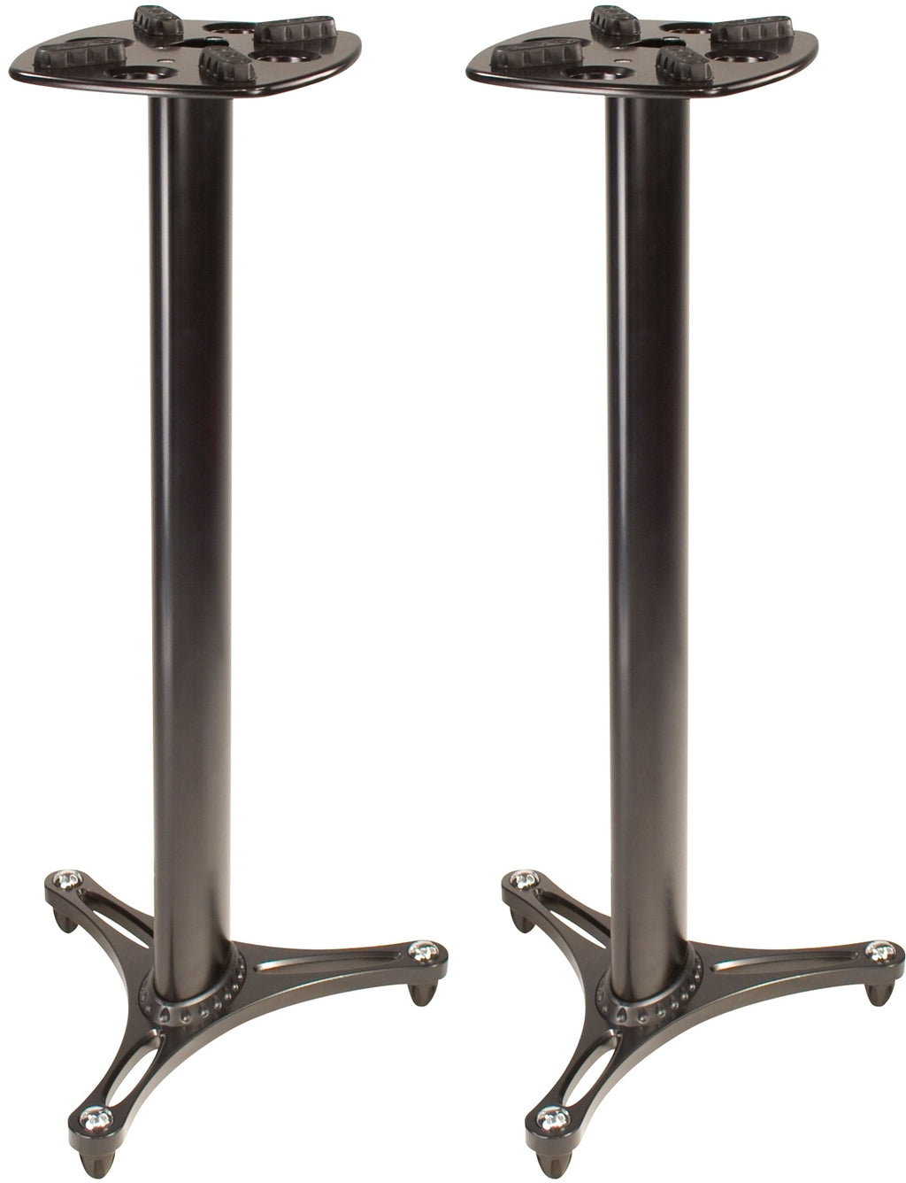 Ultimate Support MS-90/45B 45" Monitor Stand - Pair - Black