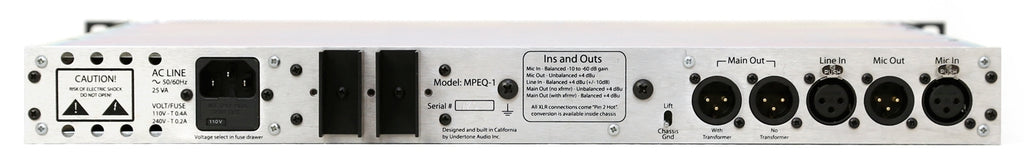 UnderToneAudio MPEQ-1 Microphone Preamp/EQ/DI