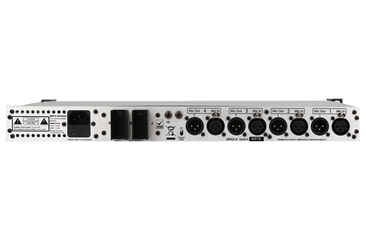 UnderToneAudio MPDI-4 Four-Channel Microphone Preamp #0578 (Used)