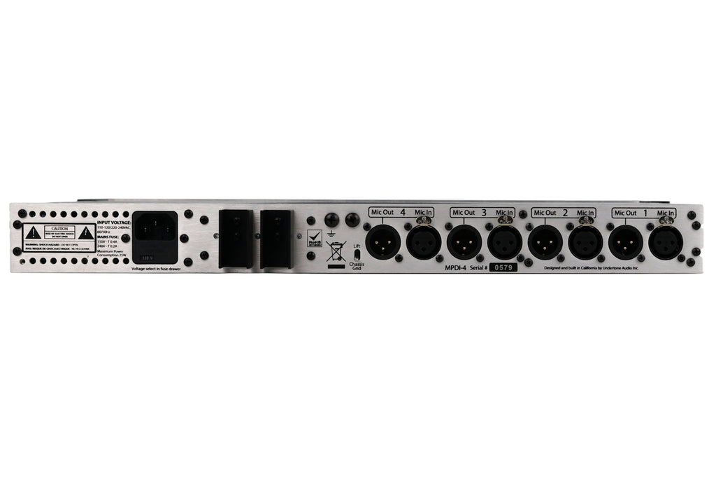 UnderToneAudio MPDI-4 Four-Channel Microphone Preamp #0579 (Used)